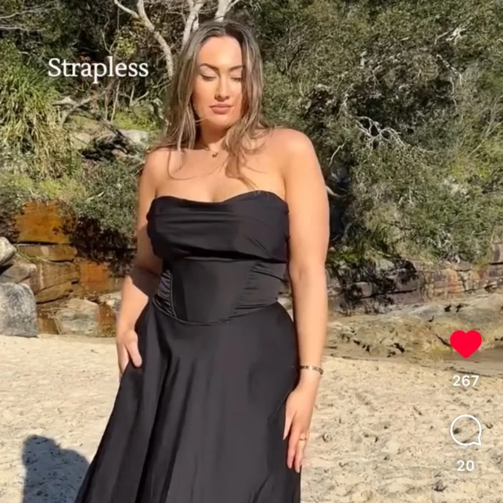 Black Off the Shoulder Convertible Dress - can wear 10 different ways! - Picture 7 of 11